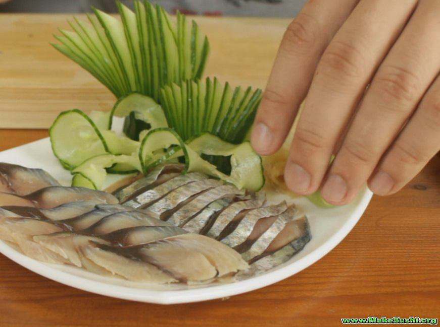 Decorating A Sushi Plate