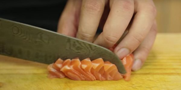 Cutting Salmon