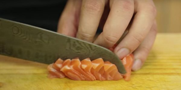 Cutting Salmon