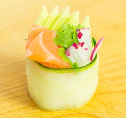 Cucumber Sushi Canape