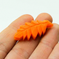 Carrot Leaf Carving Garnish